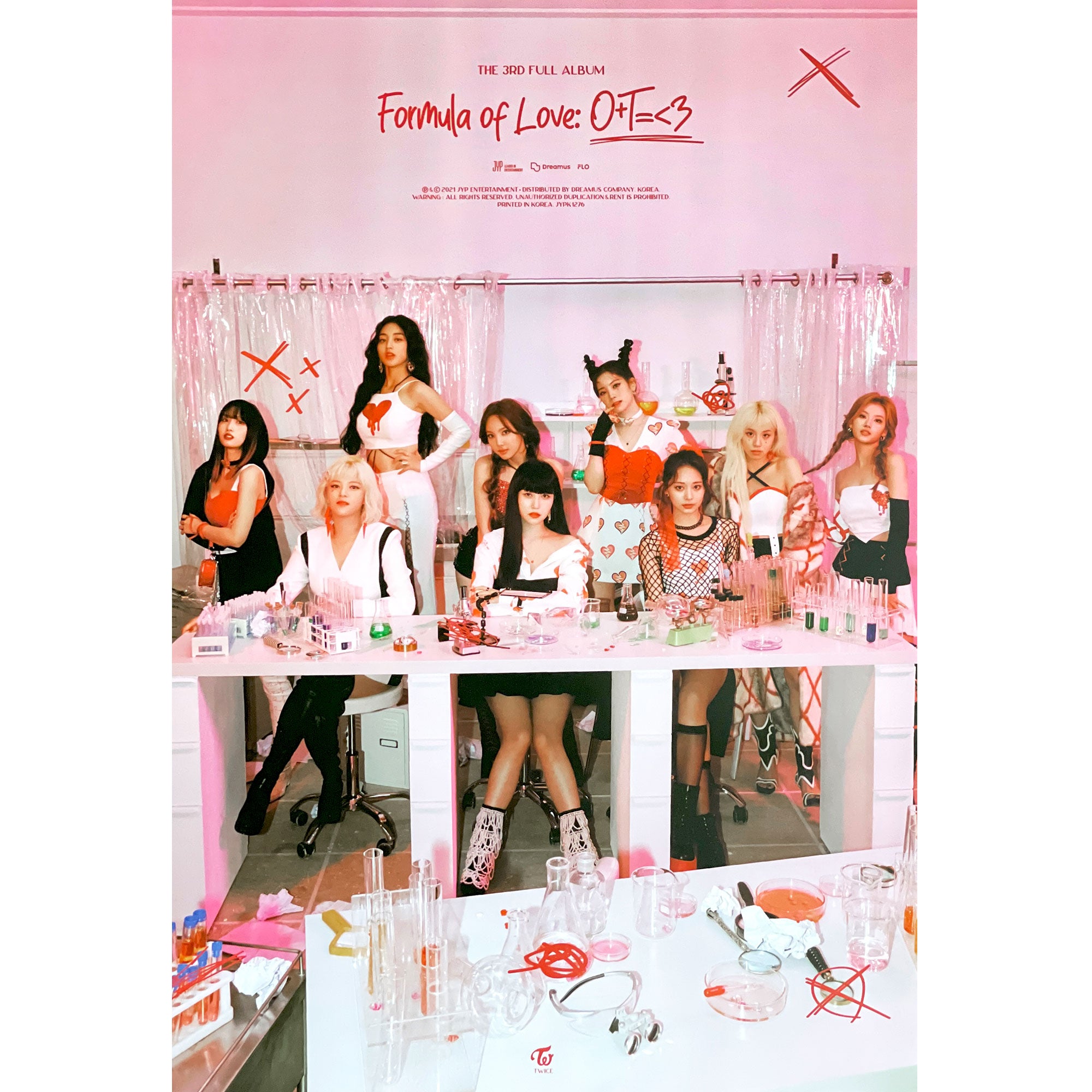 트와이스 | TWICE | 3RD ALBUM [ FORMULA OF LOVE: O+T=<3 ] | (BREAK IT VER.)  POSTER ONLY - Music Plaza