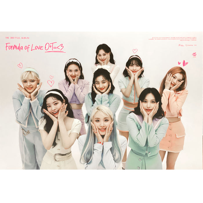 트와이스 | TWICE | 3RD ALBUM [ FORMULA OF LOVE: O+T=<3 ] | (FULL OF LOVE VER.) POSTER ONLY