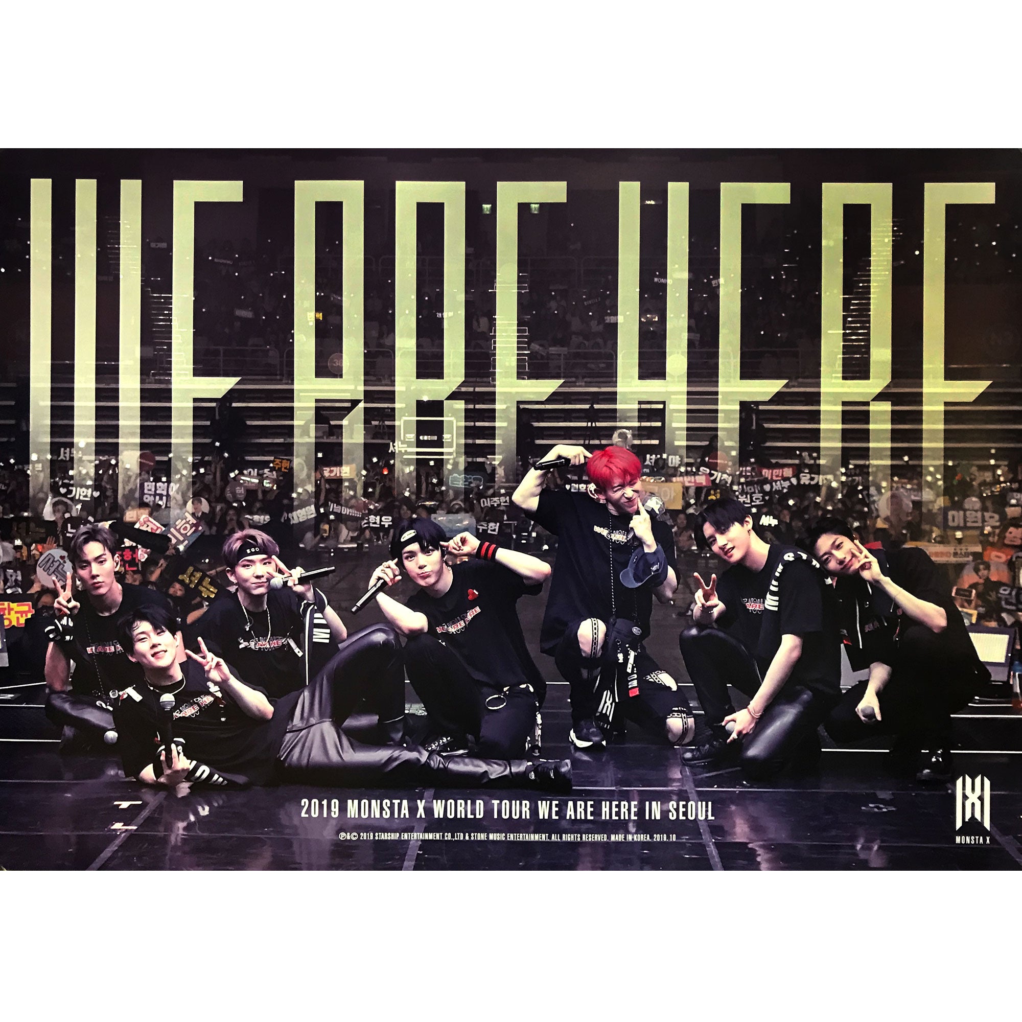 Official MONSTA X 2019 World Tour WE ARE HERE in Seoul 2024 DVD NEW SEALED