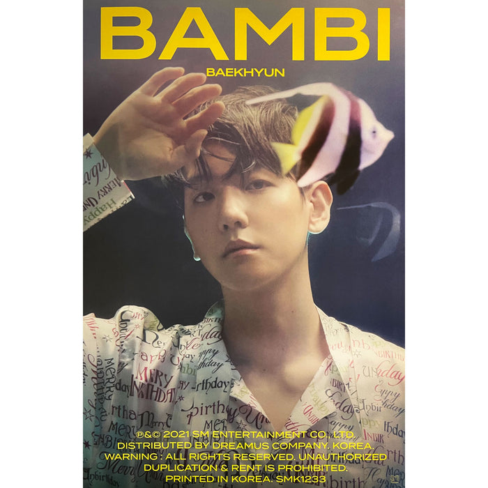 백현 | BAEKHYUN | 3RD MINI ALBUM [ BAMBI ] | (BAMBI - B VER.) POSTER ONLY