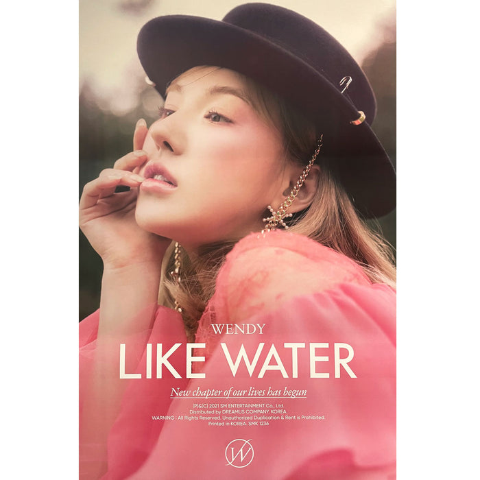 웬디 | WENDY | 1ST MINI ALBUM [ LIKE WATER ] | (PHOTOBOOK - A VER.) | POSTER ONLY