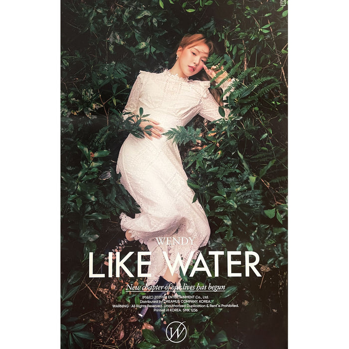 웬디 | WENDY | 1ST MINI ALBUM [ LIKE WATER ] | (PHOTOBOOK - B VER.) | POSTER ONLY