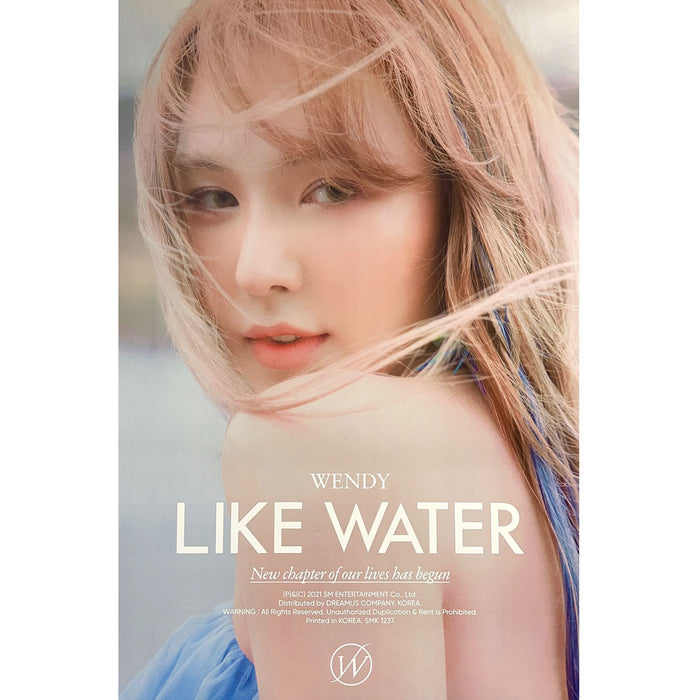 웬디 | WENDY | 1ST MINI ALBUM [ LIKE WATER ] | (CASE - A VER.) | POSTER ONLY