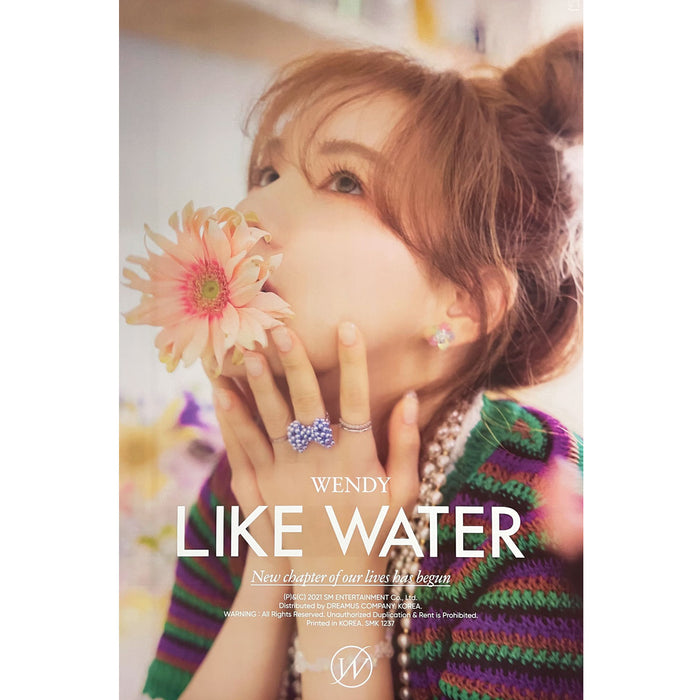 웬디 | WENDY | 1ST MINI ALBUM [ LIKE WATER ] | (CASE - B VER.) | POSTER ONLY