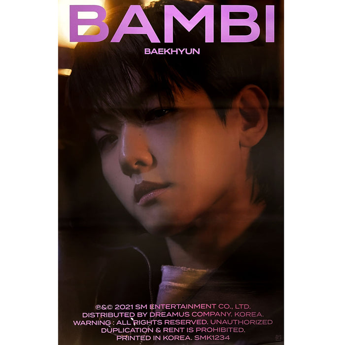 백현 | BAEKHYUN | 3RD MINI ALBUM [ BAMBI ] | (MISTY VER.) POSTER ONLY