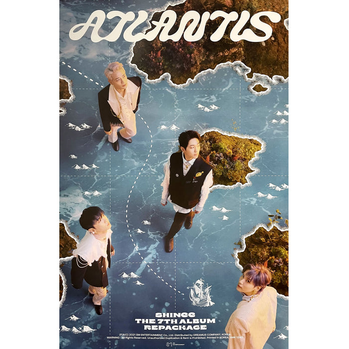 샤이니 | SHINEE | 7TH ALBUM REPACKAGE [ ATLANTIS ] | (OCEAN VER.) POSTER ONLY