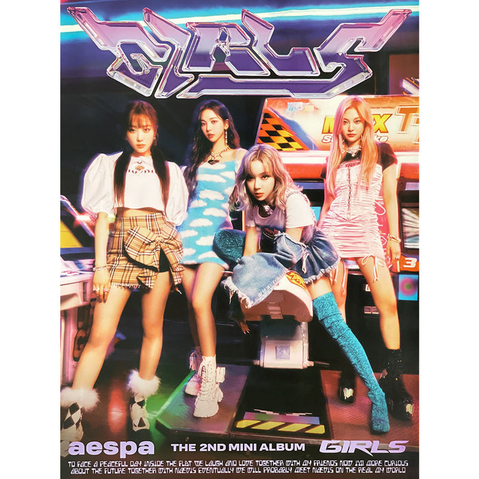 에스파 | AESPA | 2ND MINI ALBUM [ GIRLS ] | (REAL WORLD - VER. A) POSTER ONLY