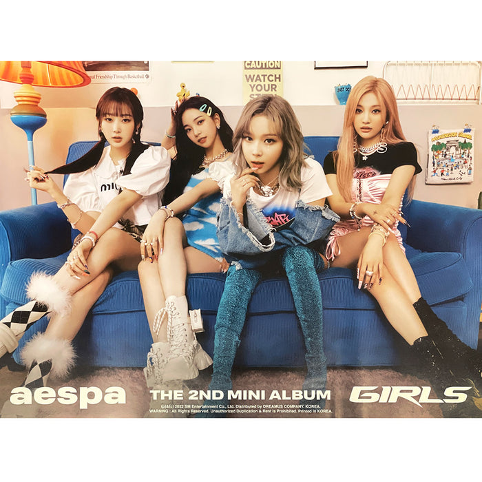 에스파 | AESPA | 2ND MINI ALBUM [ GIRLS ] | (REAL WORLD - VER. B) POSTER ONLY