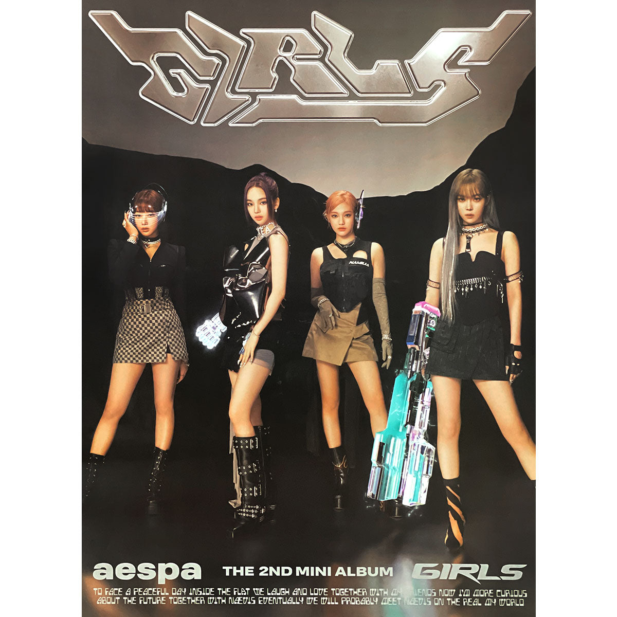 Aespa girls album set popular real world and Kwangya version