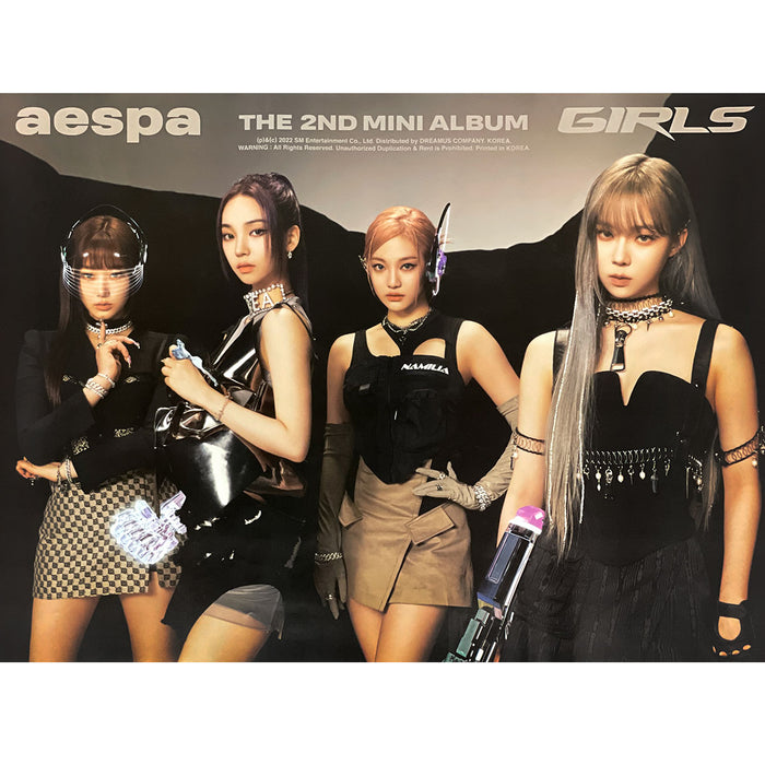 에스파 | AESPA | 2ND MINI ALBUM [ GIRLS ] | (KWANGYA - VER. B) POSTER ONLY