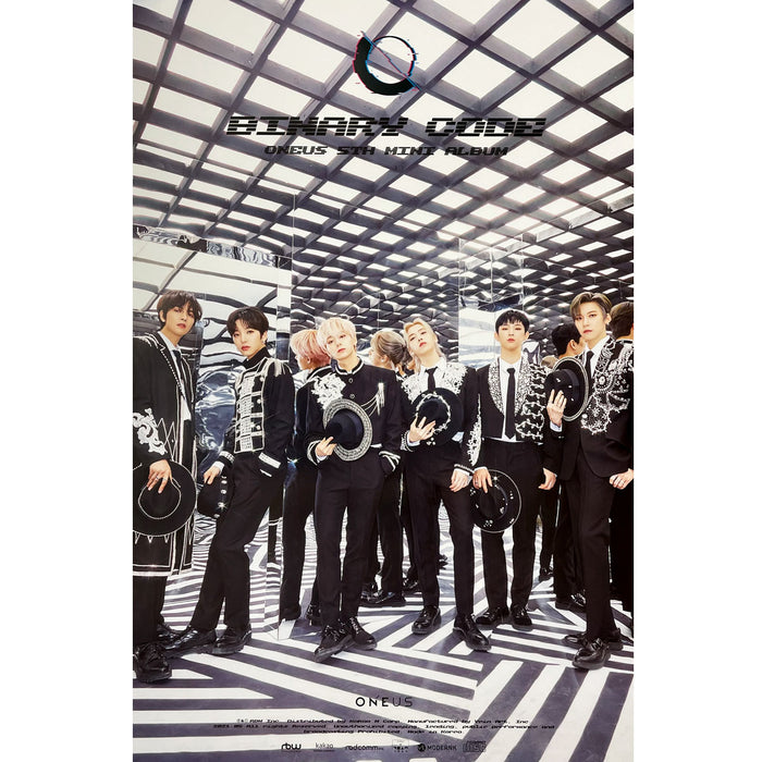 원어스 | ONEUS | 5TH MINI ALBUM [ BINARY CODE ] | (B VER.) POSTER ONLY