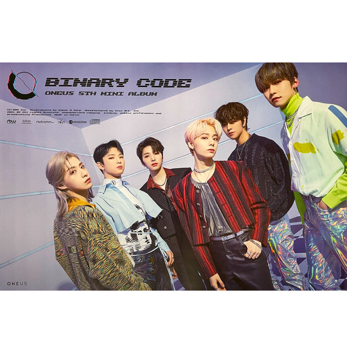 원어스 | ONEUS | 5TH MINI ALBUM [ BINARY CODE ] | (C VER.) POSTER ONLY