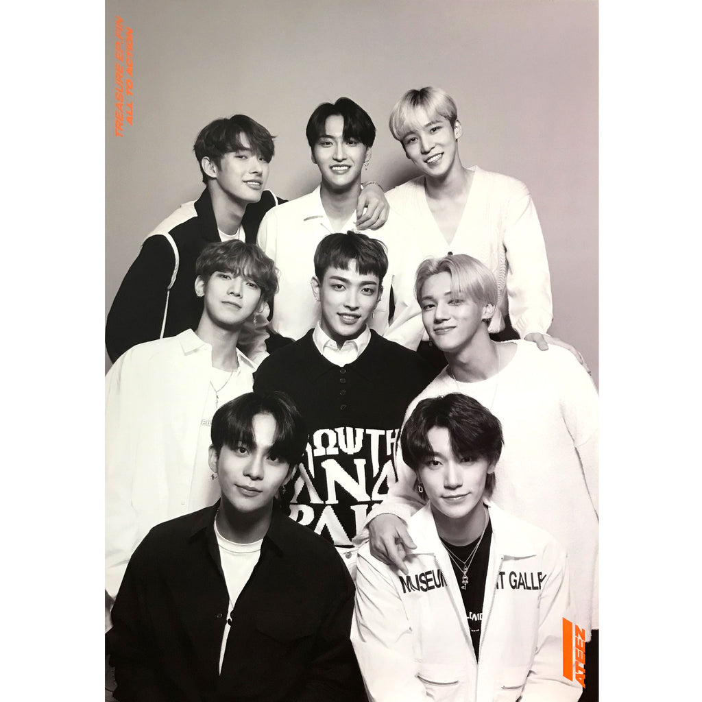  ateez Treasure EP.FIN : All to Action : Unfolded Official  Poster in tube case (A ver.) : Sports & Outdoors