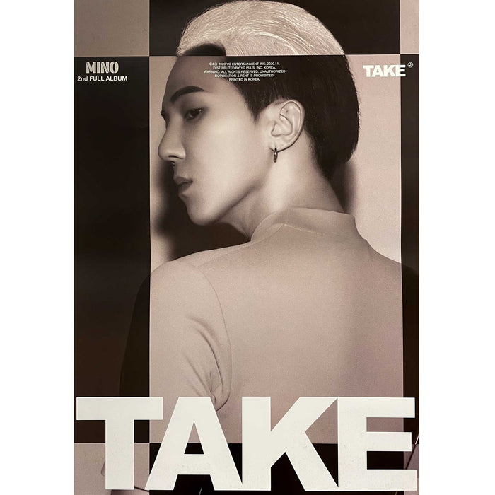 송민호 | MINO | 2ND FULL ALBUM [ TAKE ] | (TAKE #2 - B VER.) POSTER ONLY