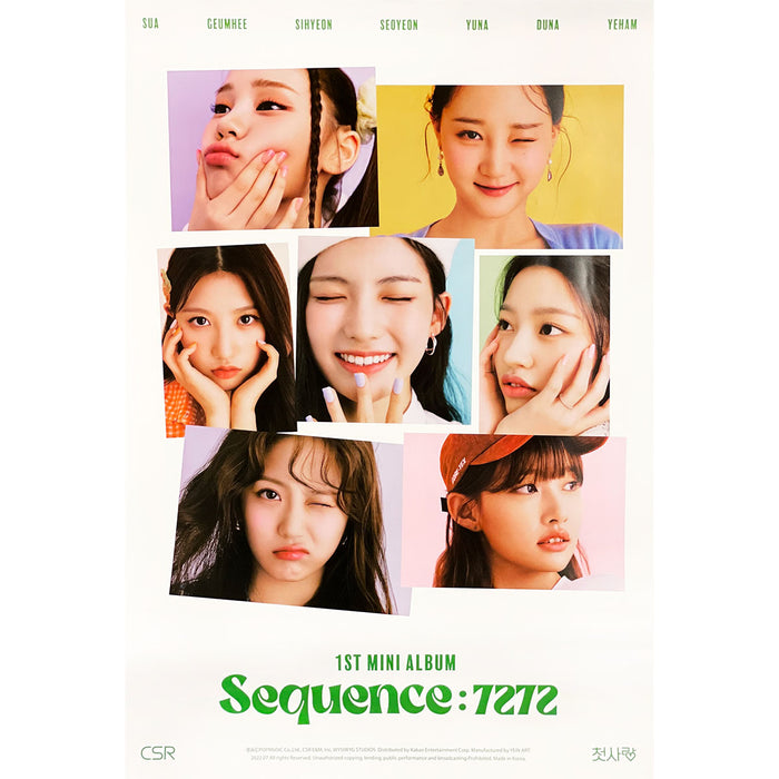 첫사랑 | CSR | 1ST MINI ALBUM [ SEQUENCE : 7272 ] | (VERSION A) POSTER ONLY