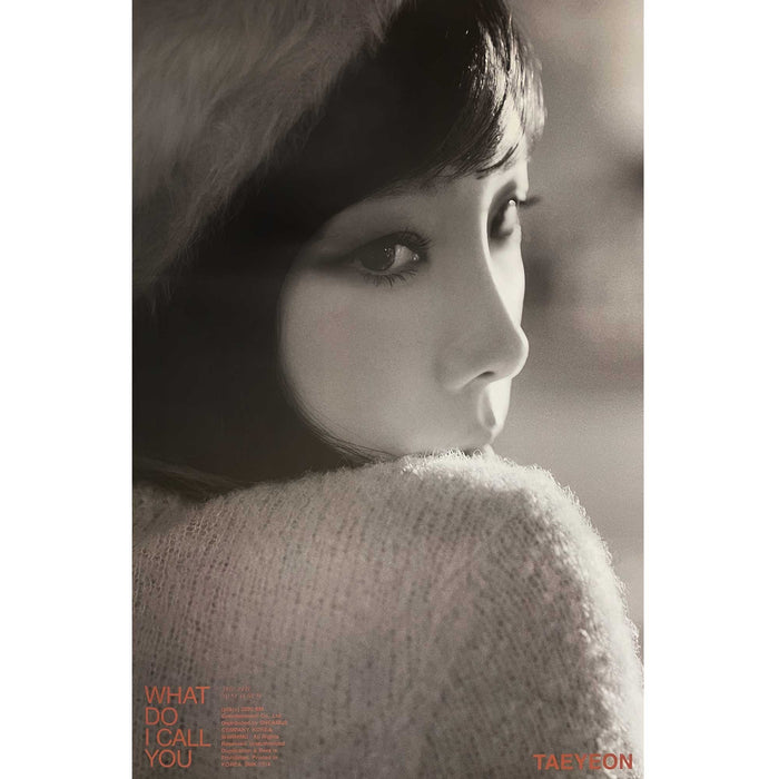 태연 | TAEYEON | 4TH MINI ALBUM [ WHAT DO I CALL YOU ] | (MY ONLY - B VER.) POSTER ONLY