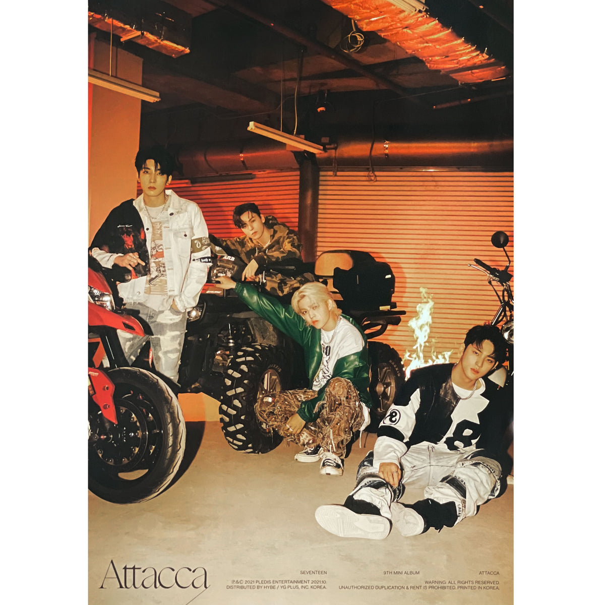 Seventeen 9th Mini Album [ Attacca ] C Ver Poster Only Music Plaza