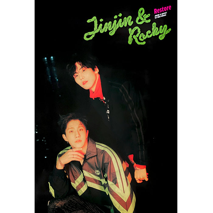 진진 & 라키 | JINJIN & ROCKY | 1ST MINI ALBUM [ RESTORE ] | (VACATION VER.) POSTER ONLY