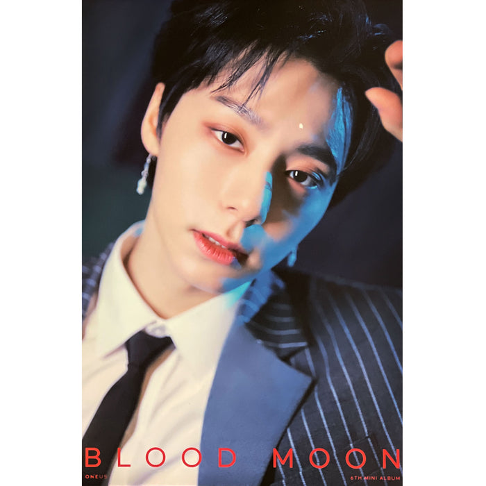 원어스 | ONEUS | 6TH MINI ALBUM [ BLOOD MOON ] | (HWANWOONG VER.) POSTER ONLY