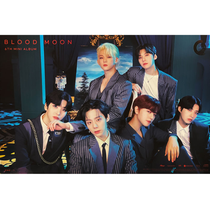 원어스 | ONEUS | 6TH MINI ALBUM [ BLOOD MOON ] | (GROUP A VER.) POSTER ONLY