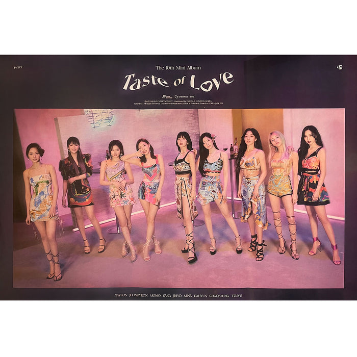 트와이스 | TWICE | 10TH MINI ALBUM [ TASTE OF LOVE ] | (FALLEN VER.) POSTER ONLY