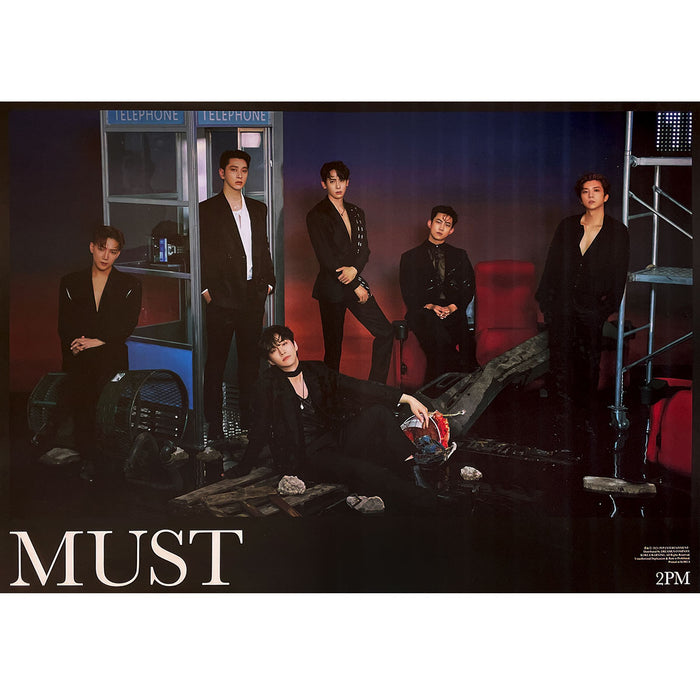 투피엠 | 2PM | 7TH ALBUM [ MUST ] | (DARK VER.) POSTER ONLY