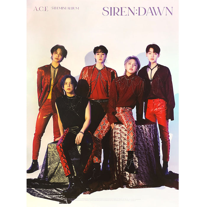 에이스 | A.C.E | 5TH MINI ALBUM [ SIREN: DAWN ] | (ECLIPSE VER.) POSTER ONLY