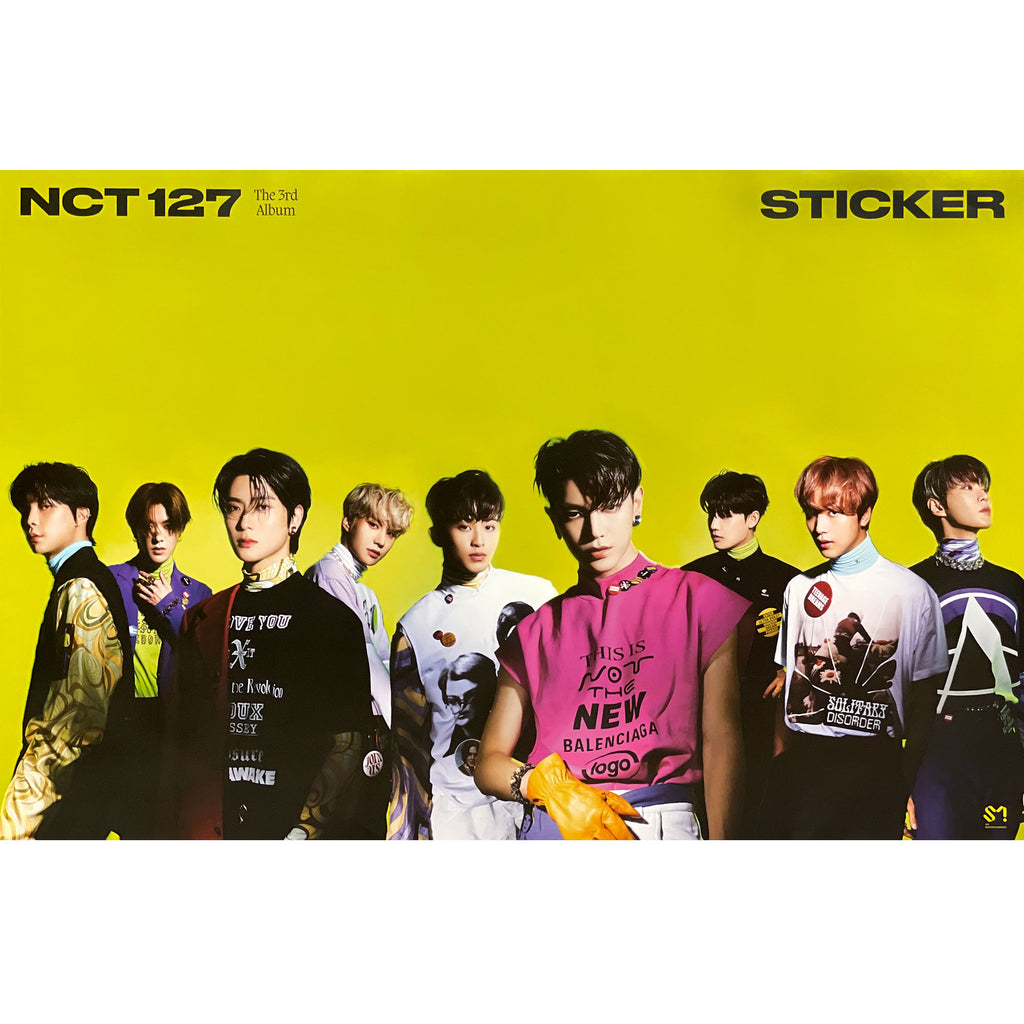 NCT NCT127 3rd Album Sticker Sticky Version Official Photocard Postcard  Sticker