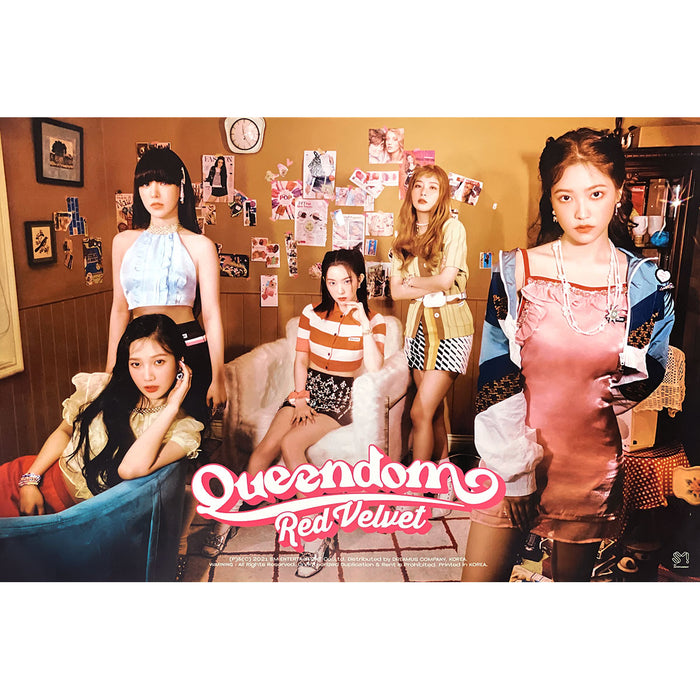 레드벨벳 | RED VELVET | 6TH MINI ALBUM [ QUEENDOM ] | (GIRLS - B VER.) POSTER ONLY