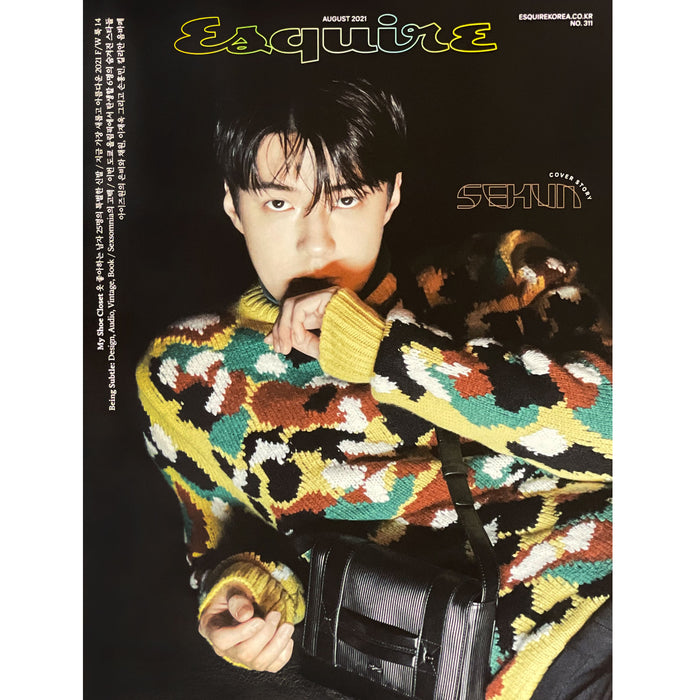 에스콰이어 | ESQUIRE | [ SEHUN ] COVER | 2021-8 | (B VER.) POSTER ONLY