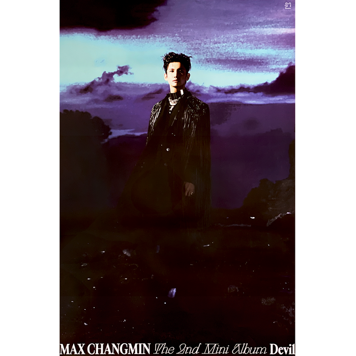 최강창민 | MAX | 2ND MINI ALBUM [ DEVIL ] | (BLACK VER.) POSTER ONLY