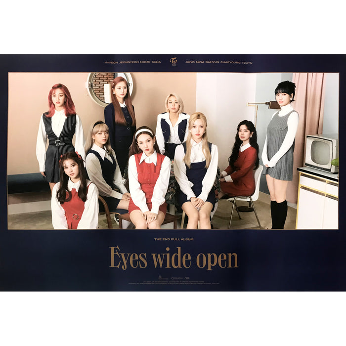 트와이스 | TWICE | 2ND FULL ALBUM [ EYES WIDE OPEN ] | (RETRO VER.) POSTER ONLY