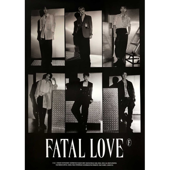 몬스타엑스 | MONSTA X | 3RD ALBUM [ FATAL LOVE ] | (D VER.) POSTER ONLY