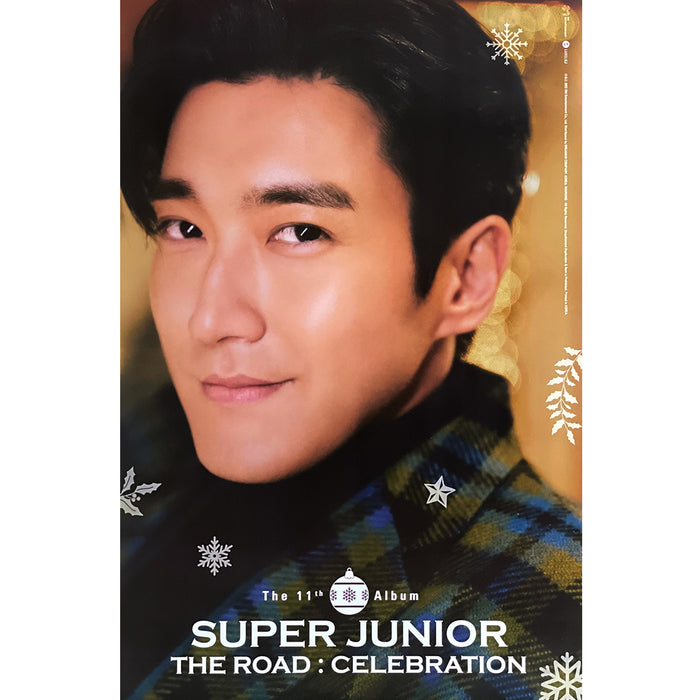 슈퍼주니어 | SUPER JUNIOR | 11TH ALBUM [ VOL. 2 'THE ROAD : CELEBRATION' ] | (SIWON) POSTER ONLY