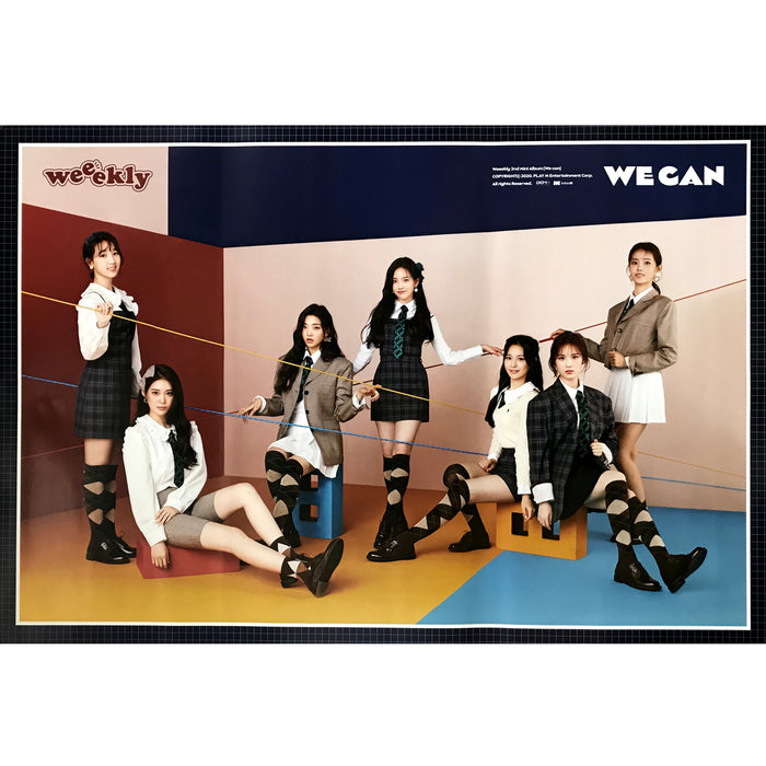 위클리 | WEEEKLY | 2ND MINI ALBUM [ WE CAN ] | (WAVE VER.) POSTER ONLY