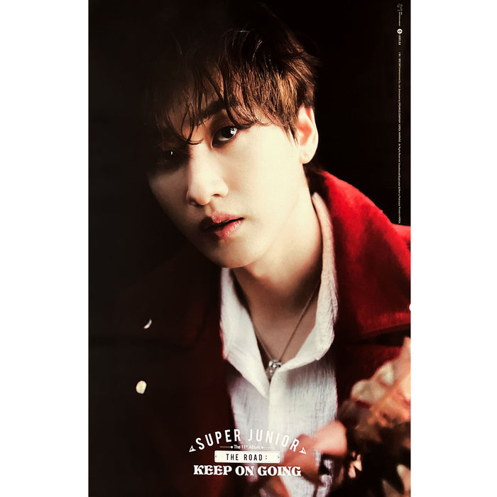 슈퍼주니어 | SUPER JUNIOR | 11TH ALBUM [ VOL.1 'THE ROAD : KEEP ON GOING' ] | (STREET VER. - EUNHYUK) POSTER ONLY