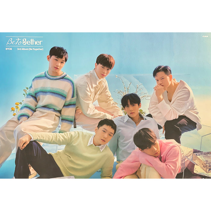 비투비 | BTOB | 3RD ALBUM [ BE TOGETHER ] | (BE BLUE VER.) POSTER ONLY - Music  Plaza