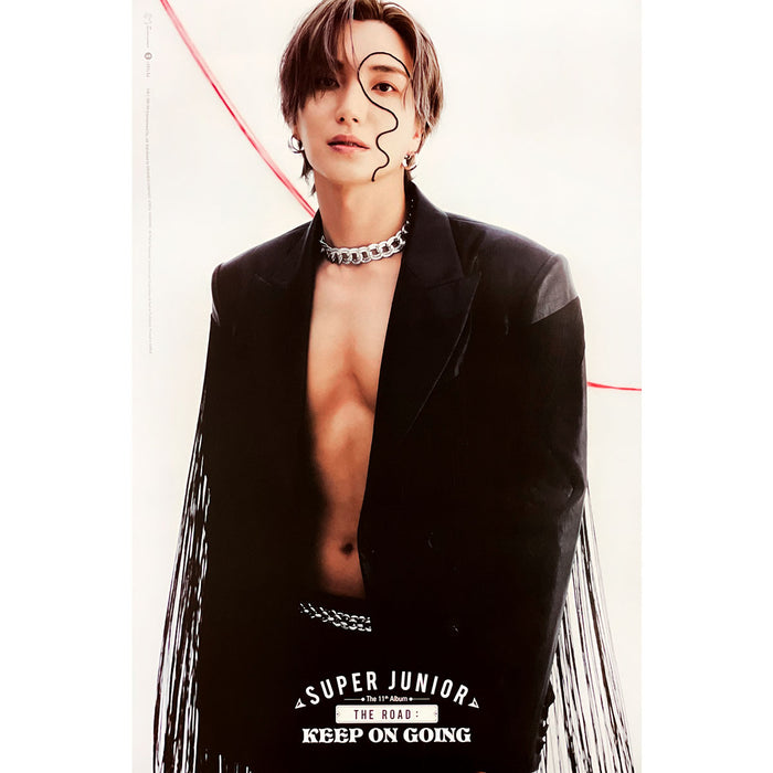 슈퍼주니어 | SUPER JUNIOR | 11TH ALBUM [ VOL.1 'THE ROAD : KEEP ON GOING' ] | (LINE VER. - LEETEUK) POSTER ONLY