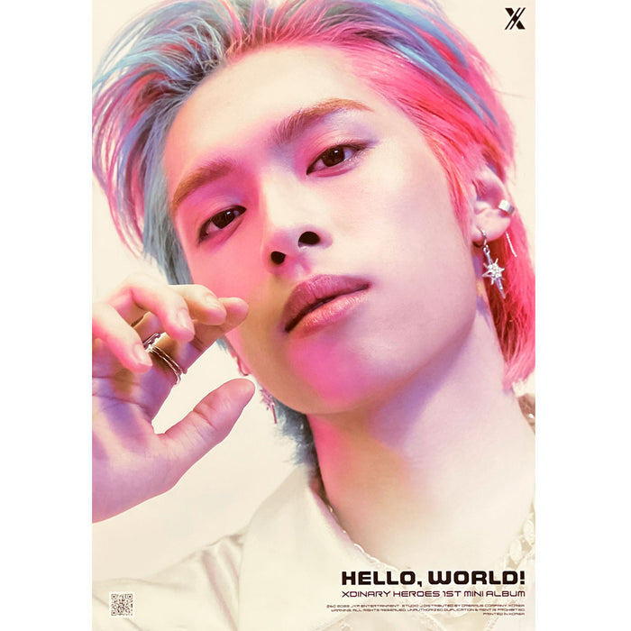 엑스디너리 히어로즈 | XDINARY HEROES | 1ST MINI ALBUM [ HELLO, WORLD! ] | (GAON) POSTER ONLY