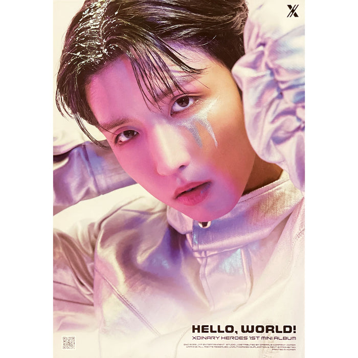 엑스디너리 히어로즈 | XDINARY HEROES | 1ST MINI ALBUM [ HELLO, WORLD! ] | (JUN HAN) POSTER ONLY