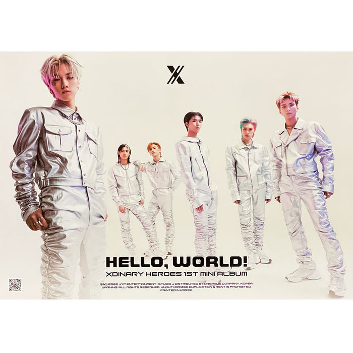 엑스디너리 히어로즈 | XDINARY HEROES | 1ST MINI ALBUM [ HELLO, WORLD! ] | (GROUP) POSTER ONLY