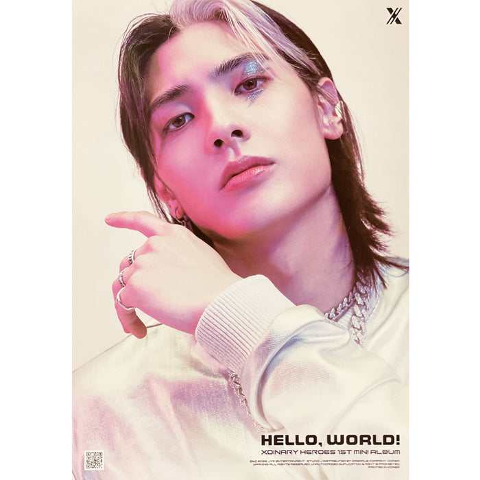 엑스디너리 히어로즈 | XDINARY HEROES | 1ST MINI ALBUM [ HELLO, WORLD! ] | (JOOYEON) POSTER ONLY