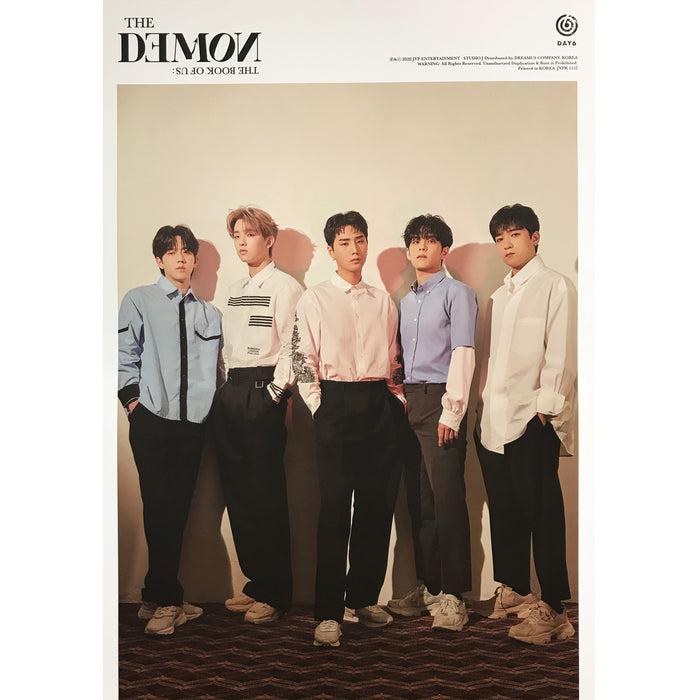 데이식스 | DAY6 | 6TH MINI ALBUM [ THE BOOK OF US: THE DEMON ] | (GROUP A VER.) POSTER ONLY