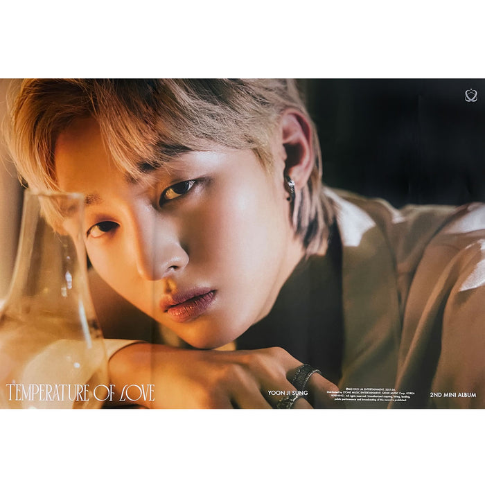 윤지성 | YOON JISUNG | 2ND MINI ALBUM [ TEMPERATURE OF LOVE ] | (21F VER.) POSTER ONLY