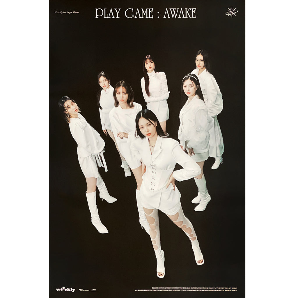 위클리 | WEEEKLY | 1ST SINGLE ALBUM [ PLAY GAME: AWAKE ] | (MYSELF VER.)  POSTER ONLY