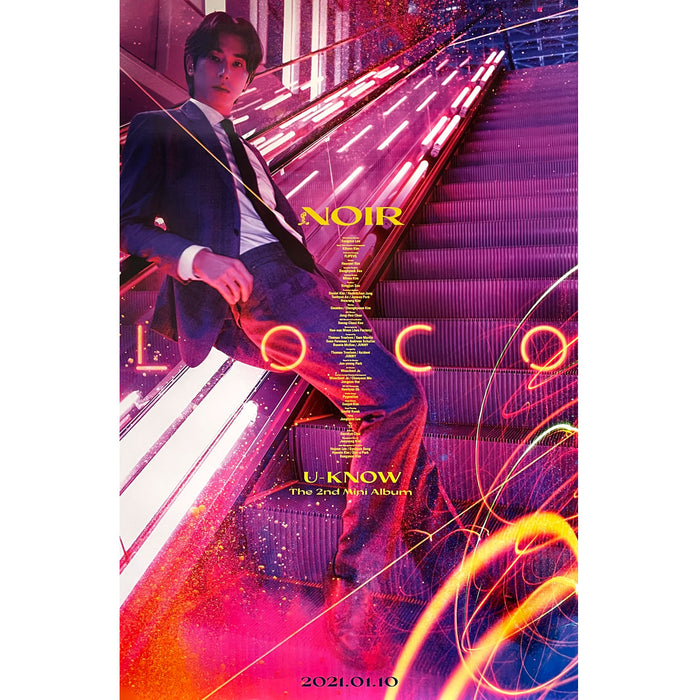 유노윤호 | U-KNOW | 2ND MINI ALBUM [ NOIR ] | (UNCUT - B VER.) POSTER ONLY