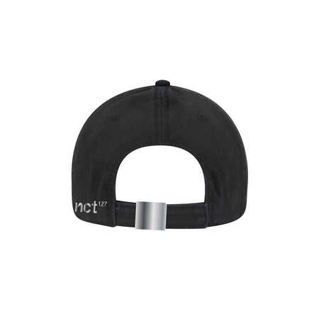 MUSIC PLAZA Goods NCT 127 OFFICIAL [ Regular-Irregular Black Dad Hat with Chain ]