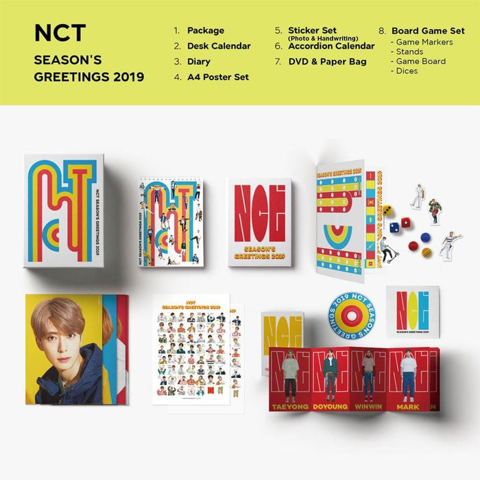 MUSIC PLAZA Photo Book NCT 2019 SEASON'S GREETINGS [ CALENDAR+DIARY+PHOTO ] FULL PACKAGE