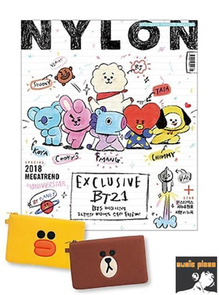 MUSIC PLAZA Magazine NYLON 2018-1 LIMITED EDITION MAGAZINE 나일론 BTS |