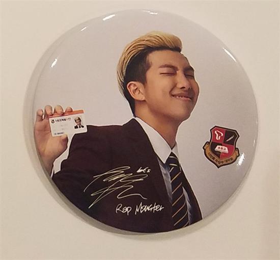 MUSIC PLAZA Goods BTS | 방탄소년단 | RAPMON SK OFFICIAL BUTTON BADGE